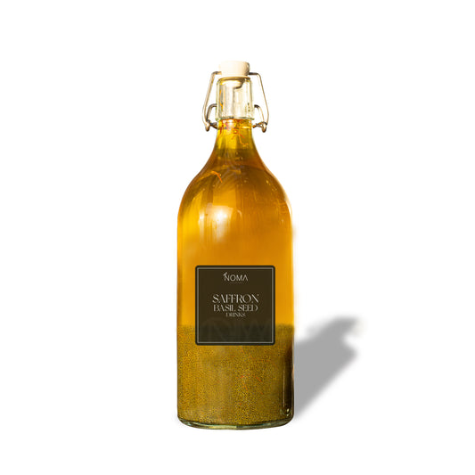 Saffron Basil Seed Juice - عصير بذور الريحان بالزعفران